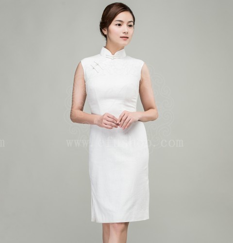 linen qipao