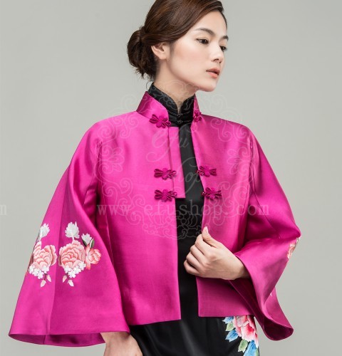 silk asian jacket