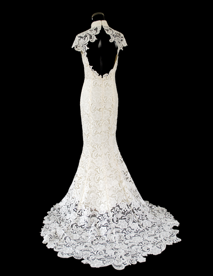 White lace cheongsam prom cheongsam gown scl04 - Custom-made Cheongsam ...