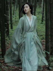 The light mint green Hanfu clothing